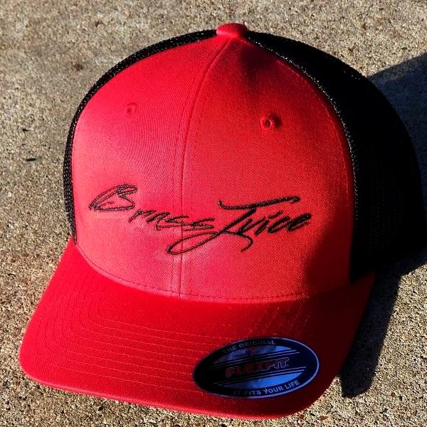 Brass Juice Red and Black  FlexFit- Trucker Cap