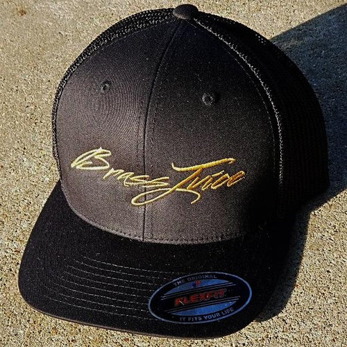Brass Juice Black and Gold  FlexFit- Trucker Cap